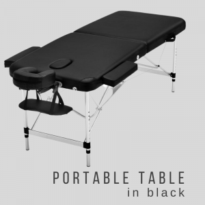 Portable Teeth Whitening Table in Black