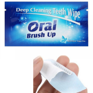Teeth Whitening Oral Wipes with finger pouch