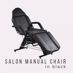 Professional Salon Teeth Whitening Manual Chair in black