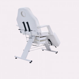 Teeth Whitening Salon Manual Chair in white - back view