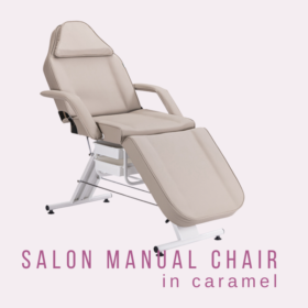 Salon Manual Chair in caramel - front view