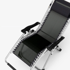 Silver and Black Mobile Chair for Teeth Whitening - Foldable Design