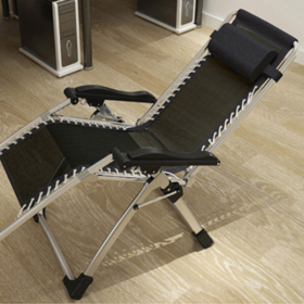 Silver and Black Mobile Chair for Teeth Whitening - reclines to 170 Degrees